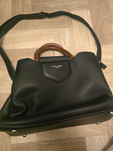 David jones black pebbled - jones, faux
