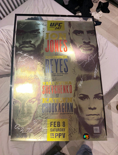 Ufc 247 signed - 247, jones
